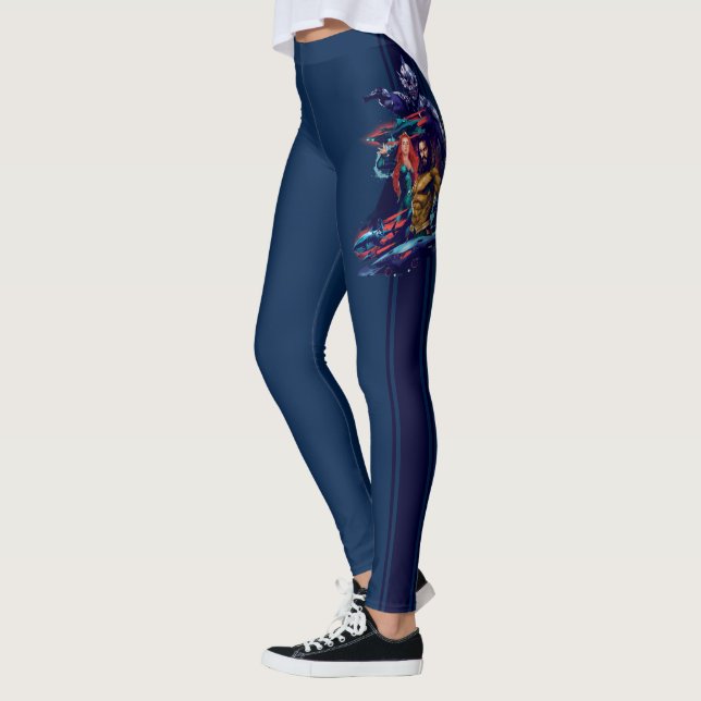 Aquaman | King Orm Versus Mera & Aquaman Leggings (Left)