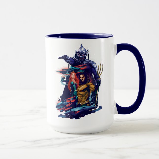Aquaman | King Orm Versus Mera & Aquaman Mug (Right)