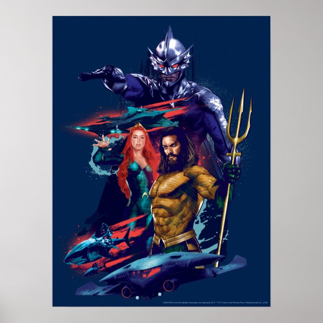 Aquaman | King Orm Versus Mera & Aquaman Poster (Front)