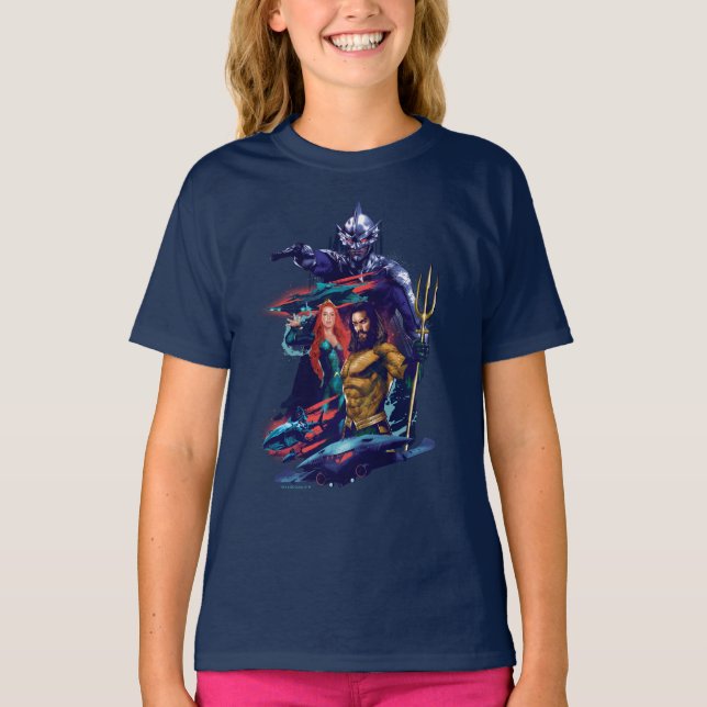 Aquaman | King Orm Versus Mera & Aquaman T-Shirt (Front)