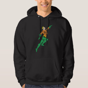 Aquaman Leaps Up Hoodie