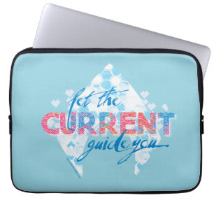 Aquaman   "Let The Current Guide You" Logo Graphic Laptop Sleeve