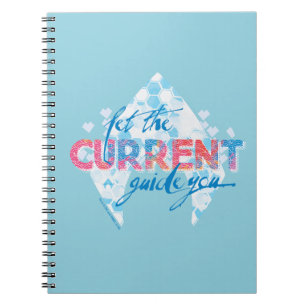 Aquaman   "Let The Current Guide You" Logo Graphic Notebook