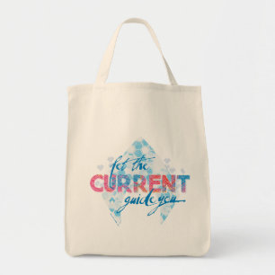 Aquaman   "Let The Current Guide You" Logo Graphic Tote Bag