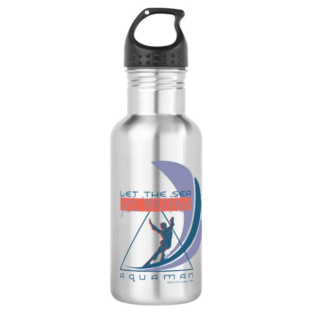Aquaman | Let The Sea Set You Free 532 Ml Water Bottle (Front)