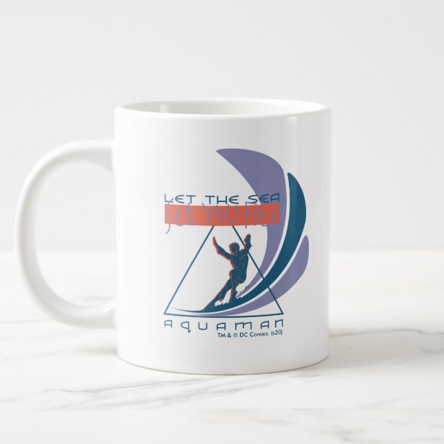 Aquaman | Let The Sea Set You Free Large Coffee Mug (Left)
