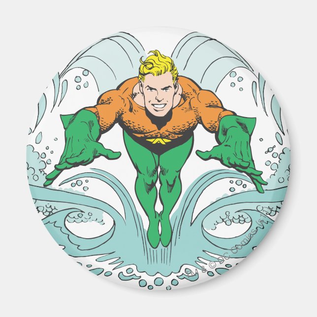 Aquaman Lunging Forward Magnet (Front)