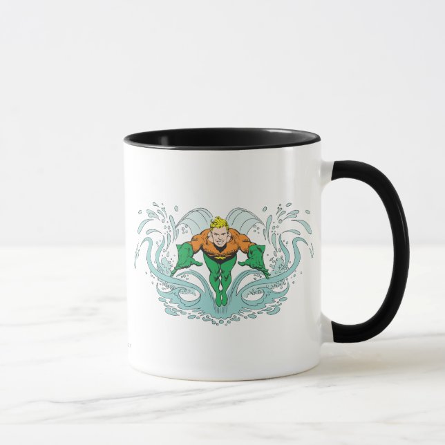 Aquaman Lunging Forward Mug (Right)