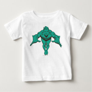 Aquaman Lunging Forward - Teal Baby T-Shirt