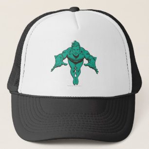Aquaman Lunging Forward - Teal Trucker Hat