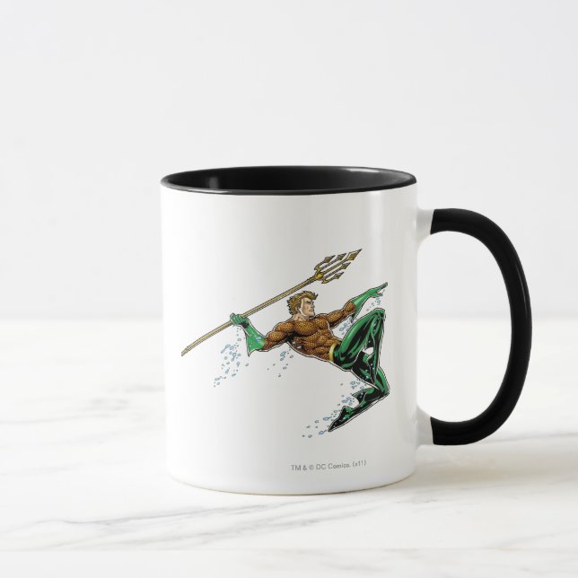 Aquaman Lunging with Spear Mug (Right)