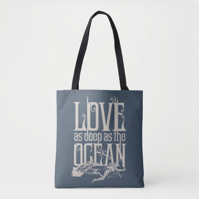 Aquaman & Mera - Love As Deep As The Ocean Tote Bag (Front)