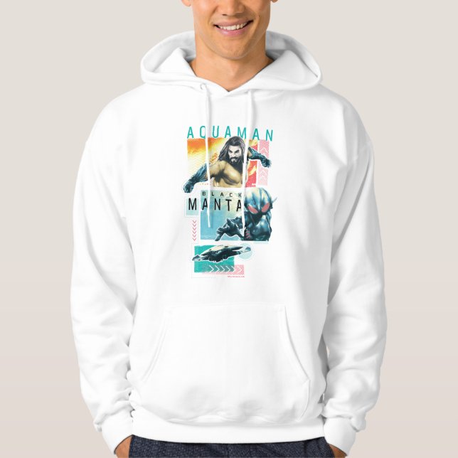 Aquaman | Modernist Aquaman & Black Manta Graphic Hoodie (Front)