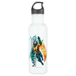 Aquaman   Modernist Aquaman Collage 710 Ml Water Bottle