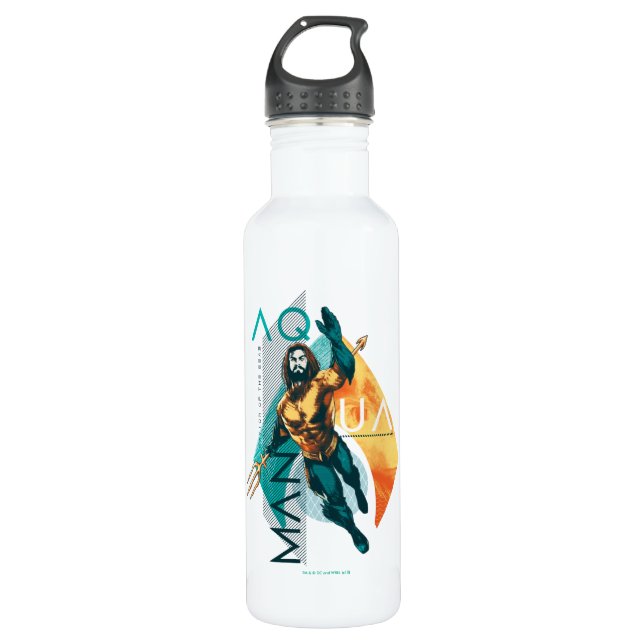 Aquaman | Modernist Aquaman Collage 710 Ml Water Bottle (Front)