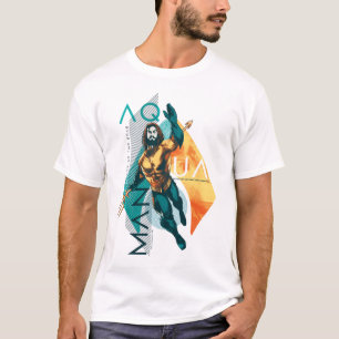 Aquaman   Modernist Aquaman Collage T-Shirt
