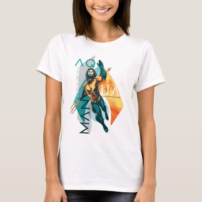 Aquaman | Modernist Aquaman Collage T-Shirt (Front)