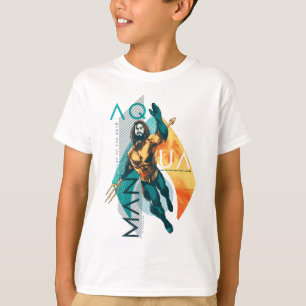 Aquaman   Modernist Aquaman Collage T-Shirt