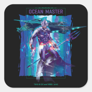 Aquaman   Ocean Master King Orm Refracted Graphic Square Sticker