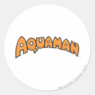 Aquaman Orange Logo Classic Round Sticker