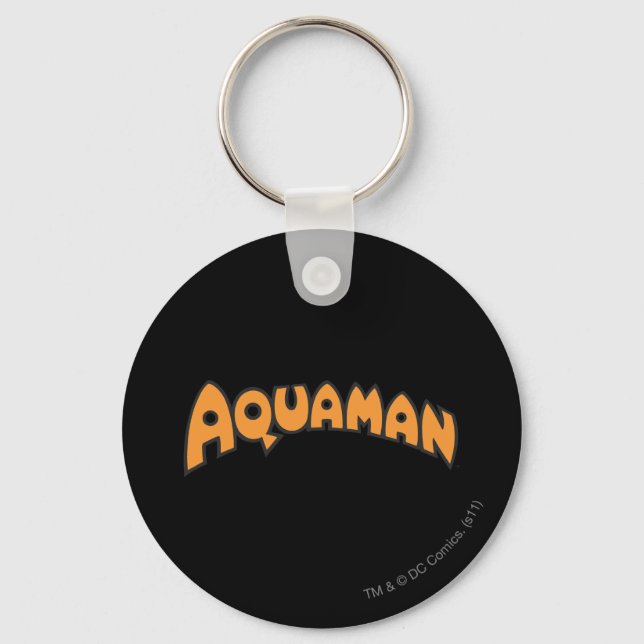 Aquaman Orange Logo Key Ring (Front)