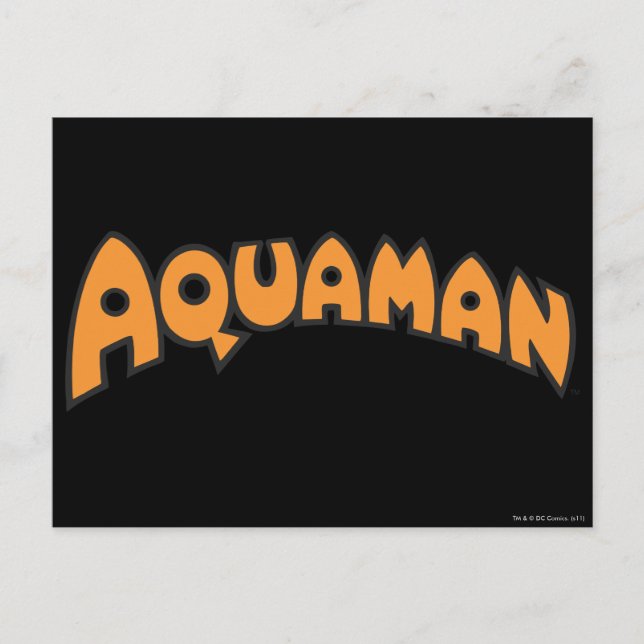 Aquaman Orange Logo Postcard (Front)