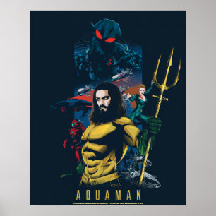 Aquaman   Orin, Mera, and Black Manta Graphic Poster