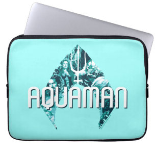 Aquaman   Orin, Mera, Orm & Black Manta In Symbol Laptop Sleeve