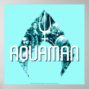 Aquaman   Orin, Mera, Orm & Black Manta In Symbol Poster