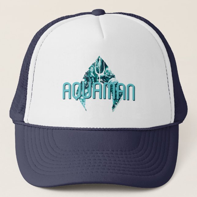 Aquaman | Orin, Mera, Orm & Black Manta In Symbol Trucker Hat (Front)