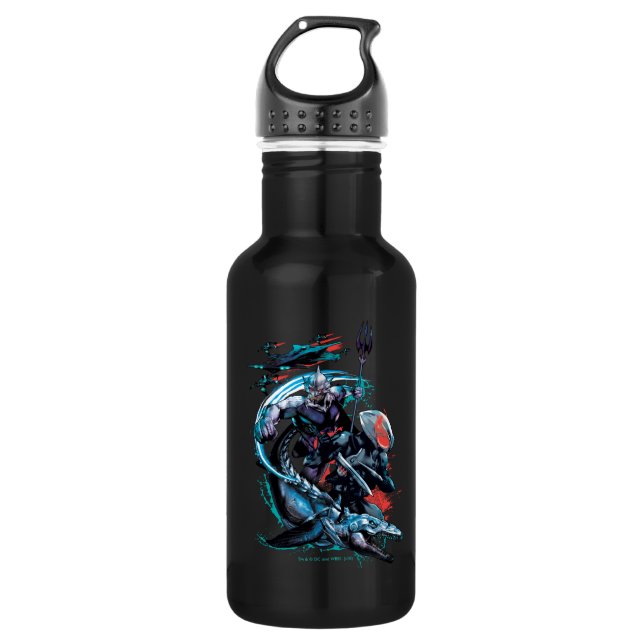 Aquaman | Orm, Black Manta, Tylosaur, & Ships 532 Ml Water Bottle (Front)
