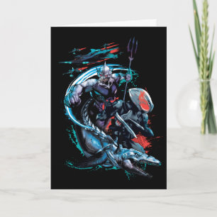 Aquaman Orm, Black Manta, Tylosaur, & Ships Card