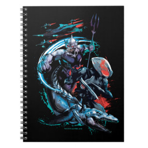 Aquaman   Orm, Black Manta, Tylosaur, & Ships Notebook