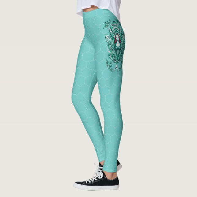 Aquaman | Ornate Mera Graphic Leggings (Left)