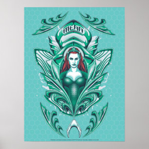 Aquaman   Ornate Mera Graphic Poster