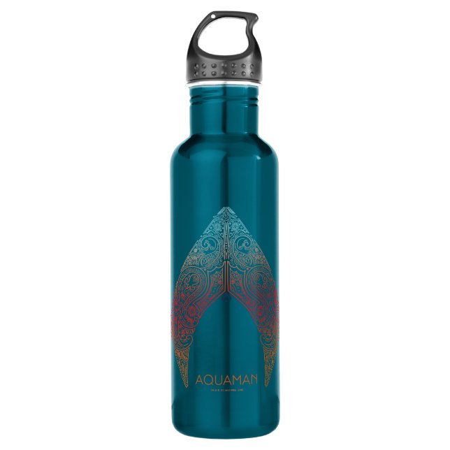 Aquaman | Paisley Aquaman Logo 710 Ml Water Bottle (Front)