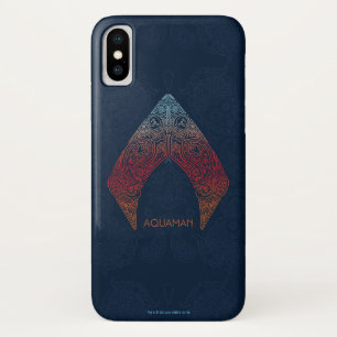 Aquaman   Paisley Aquaman Logo iPhone X Case