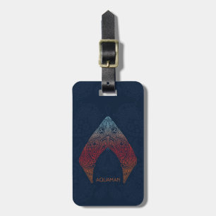 Aquaman   Paisley Aquaman Logo Luggage Tag
