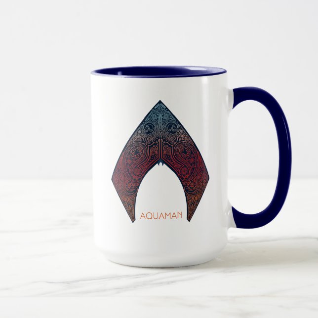 Aquaman | Paisley Aquaman Logo Mug (Right)