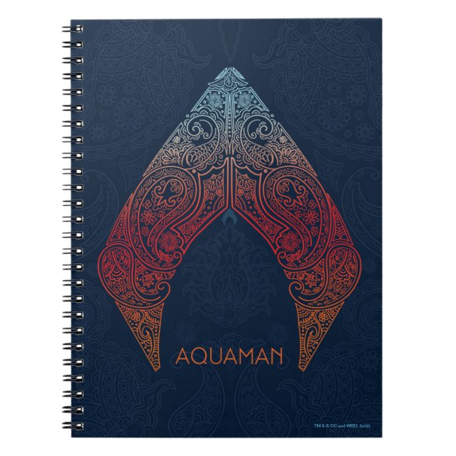 Aquaman | Paisley Aquaman Logo Notebook (Front)