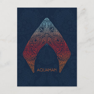 Aquaman Paisley Aquaman Logo Postcard