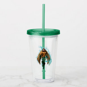 Aquaman   Prince Orin With Aquaman Logo Acrylic Tumbler