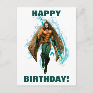 Aquaman Prince Orin With Aquaman Logo Postcard