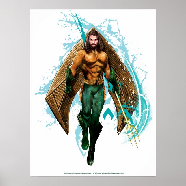Aquaman | Prince Orin With Aquaman Logo Poster (Front)