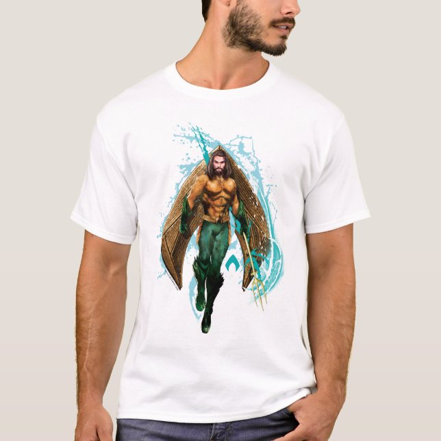 Aquaman | Prince Orin With Aquaman Logo T-Shirt (Front)