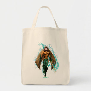 Aquaman Prince Orin With Aquaman Logo Tote Bag