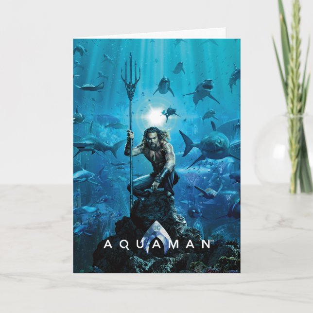 Aquaman | Prince Orin With Aquatic Animals Card (Front)
