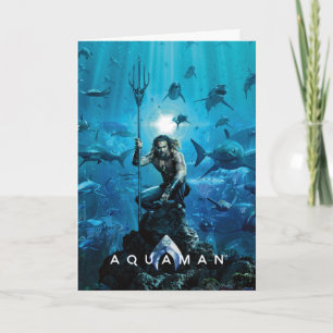 Aquaman Prince Orin With Aquatic Animals Card