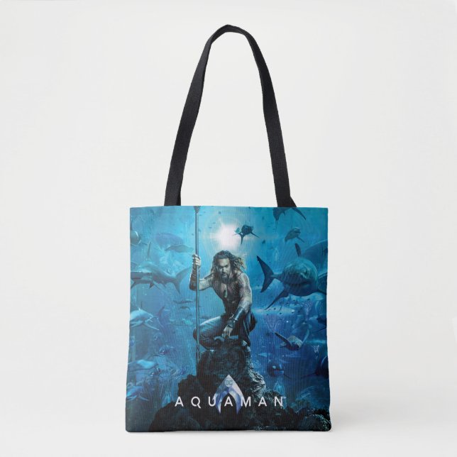 Aquaman | Prince Orin With Aquatic Animals Tote Bag (Front)