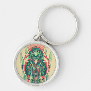 Aquaman   Queen Fisherman Art Nouveau Panel Key Ring